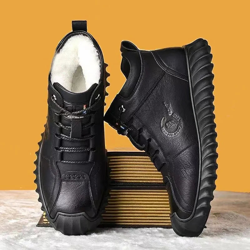 Non-slip Men's Leather Boots