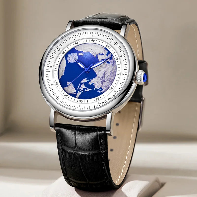 Creative Earth Quartz Wristwatch