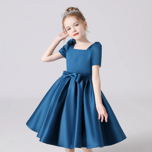 Elegant Blue Princess Dress for Girls