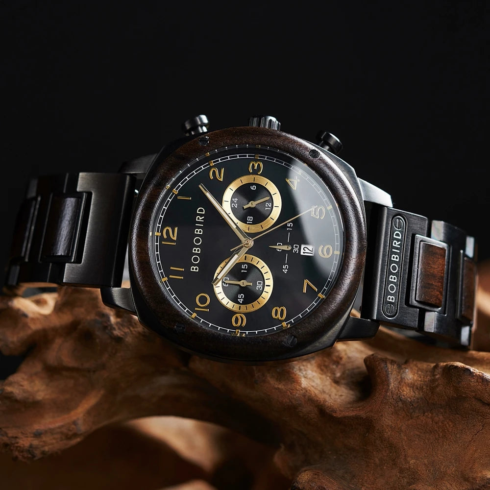 Luxury Wood & Steel Watches