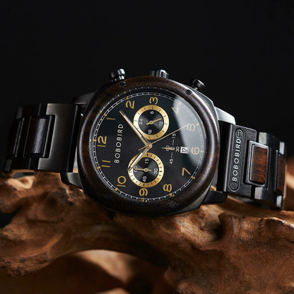 Luxury Wood & Steel Watches