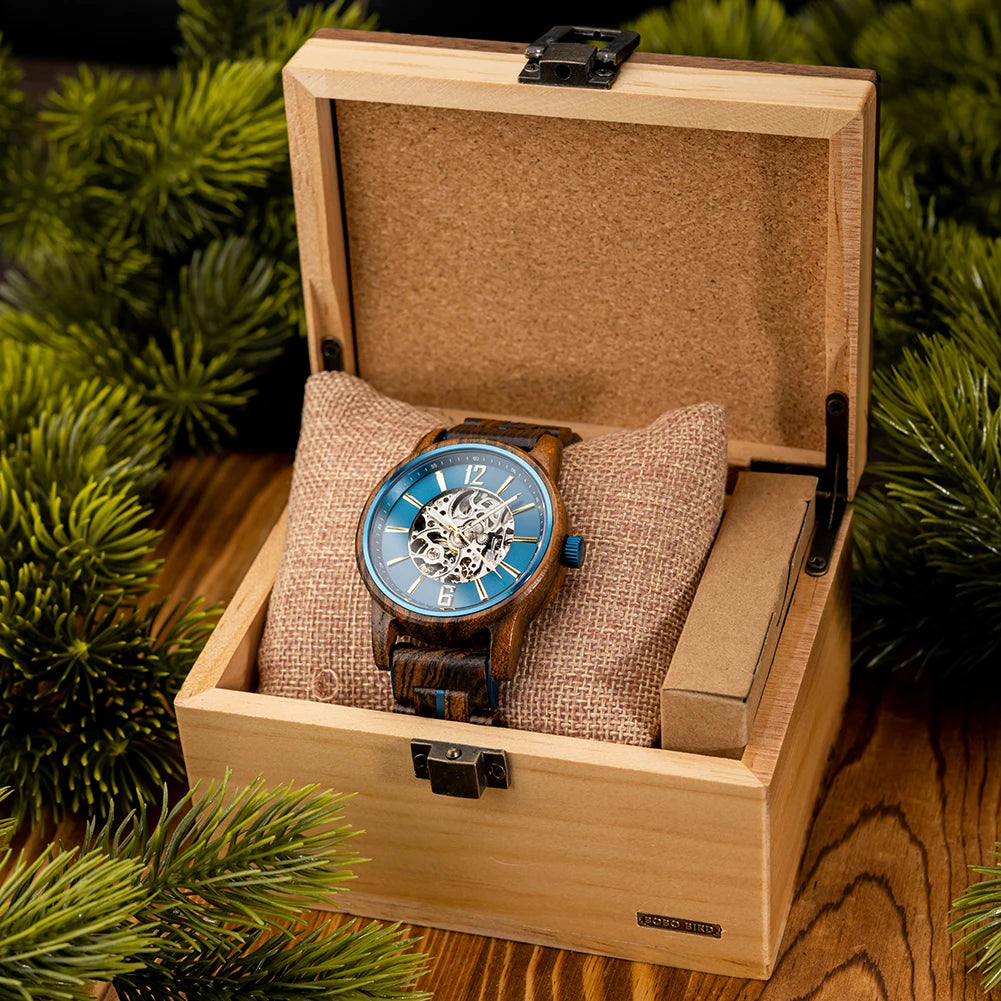 Wooden Automatic Mechanical Watch
