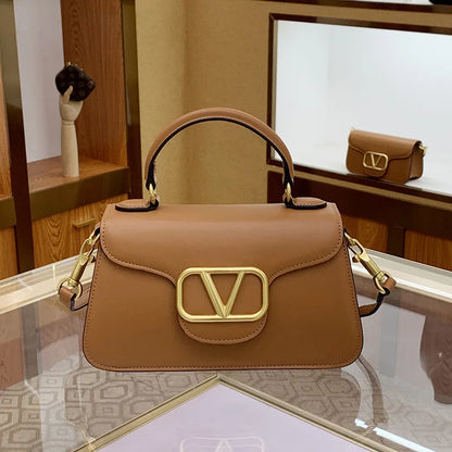 Structured Top Handle Logo Bags