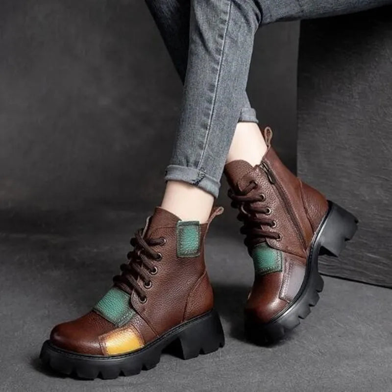 Rustic Combat Boots