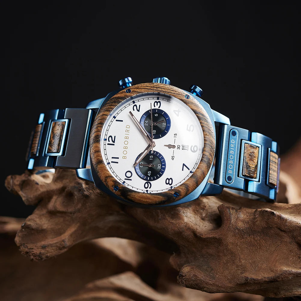 Luxury Wood & Steel Watches