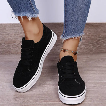 Casual Suede Lace Sneakers