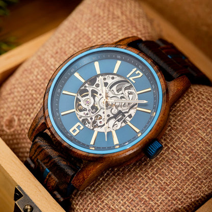 Wooden Automatic Mechanical Watch
